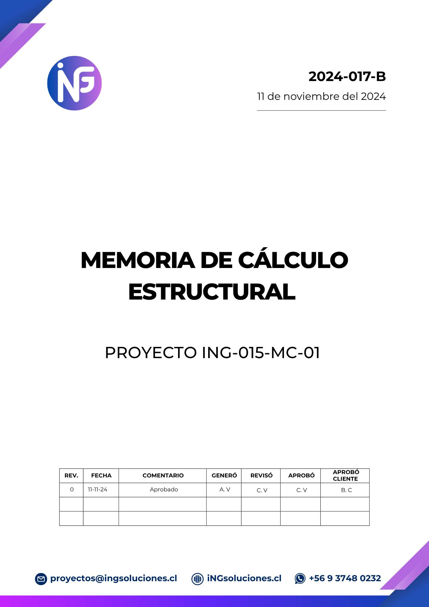 ejemplo de memoria de calculo estructural